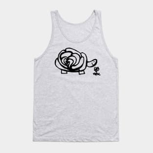 Turtle Rose to Smell the Flower Tank Top